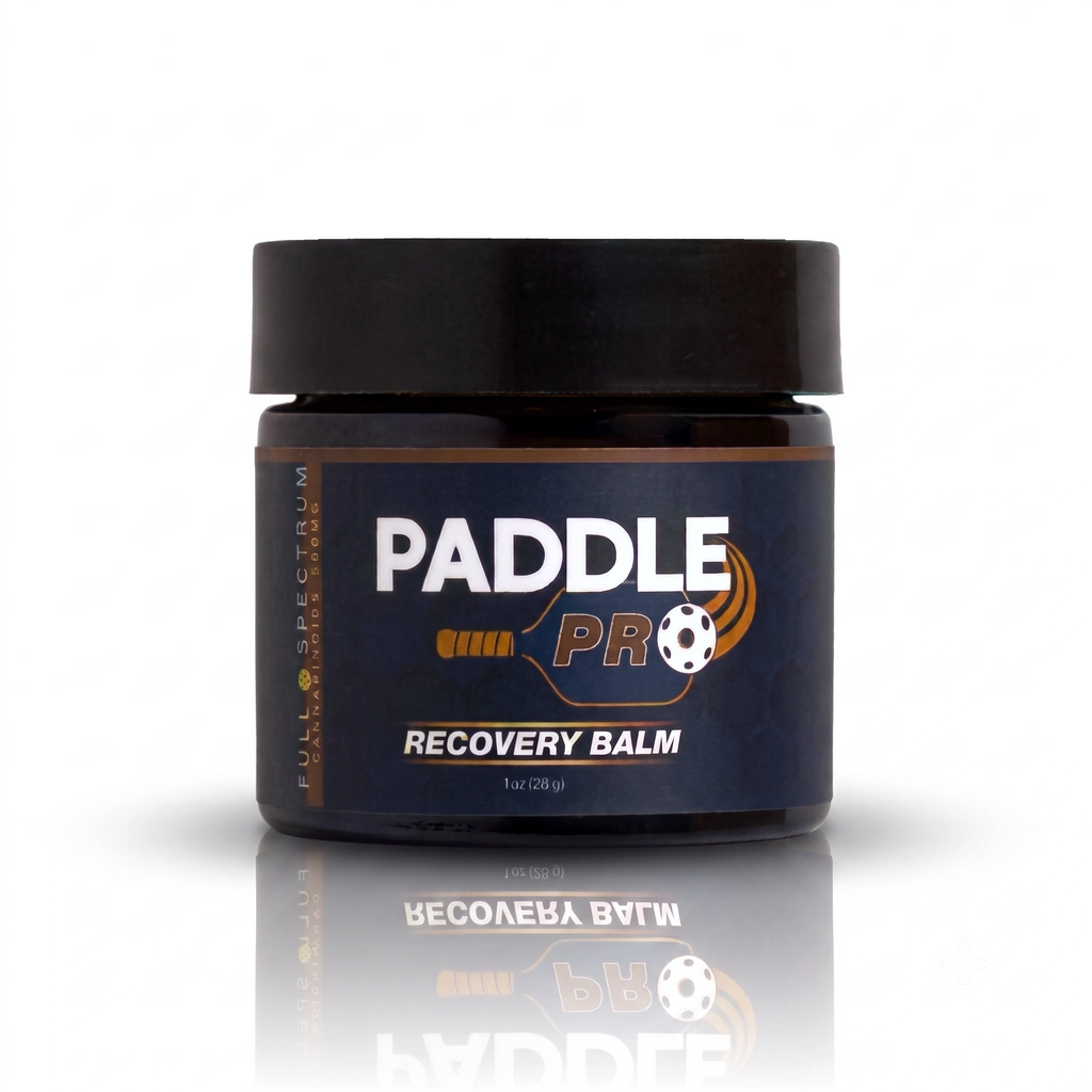 Paddle Pro Recovery Balm 1oz jar natural muscle and joint relief for pickleball players
