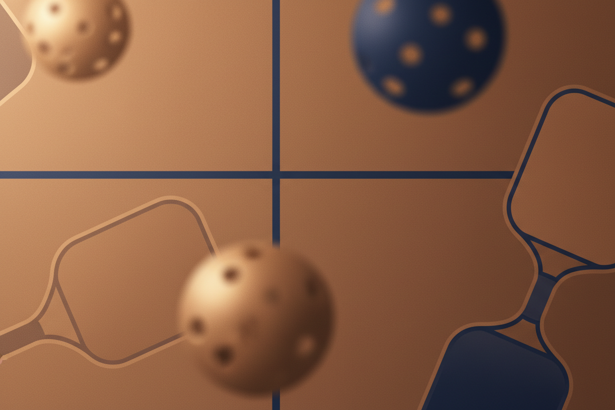 Pickleball background with brand colors