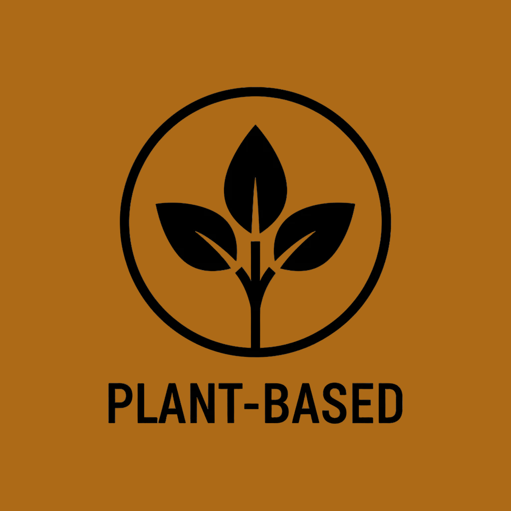 plant based icon in black