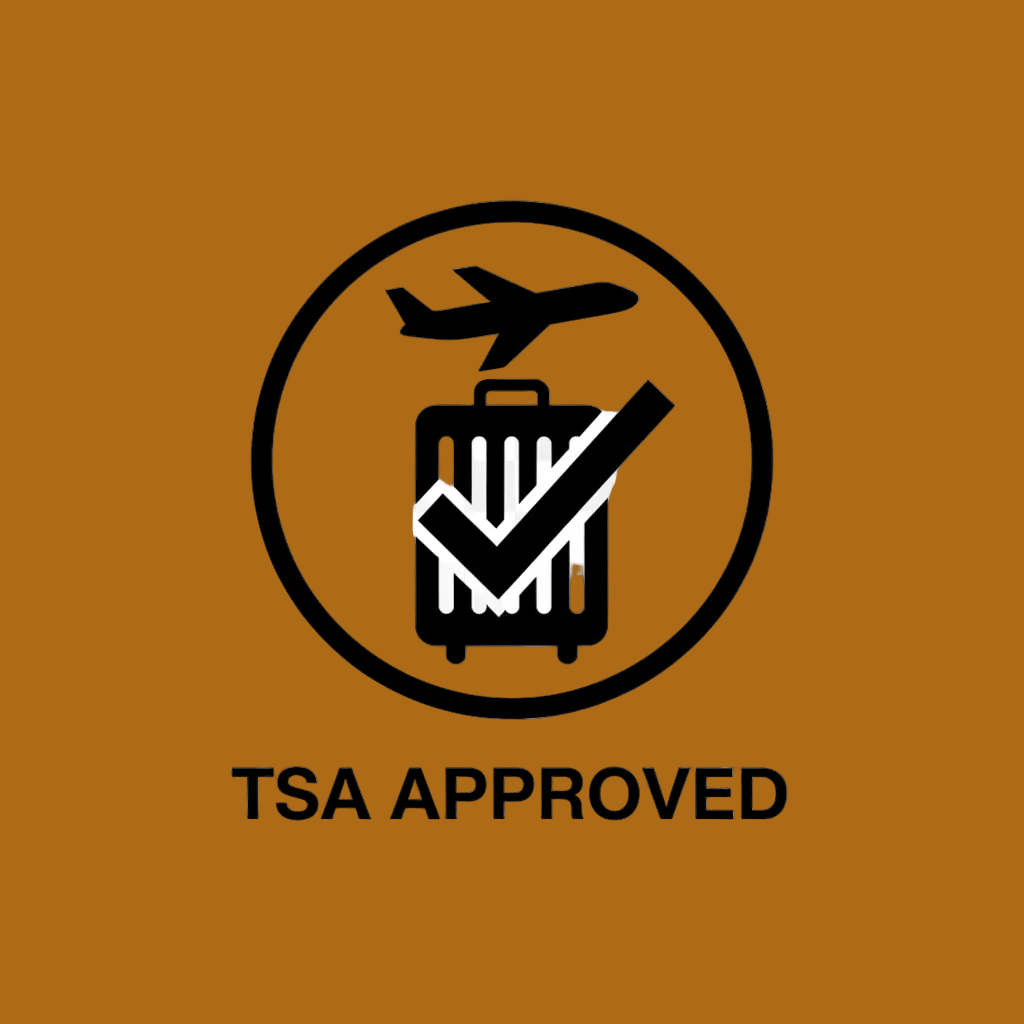 TSA approved icon in black